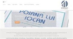 Desktop Screenshot of elevendesign.ro